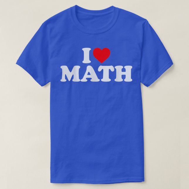 Camiseta Love Math Heart 1 (Frente do Design)