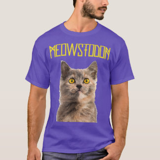 Camiseta Love Meowstodon Classic Music Arts Rock Band For M