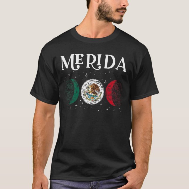 Camiseta Love Merida Mexico Vacation Mexico Flag 1 (Frente)