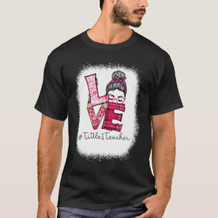 Camiseta Love Messer Bun Tittle 1 Dia de os namorados de Pr