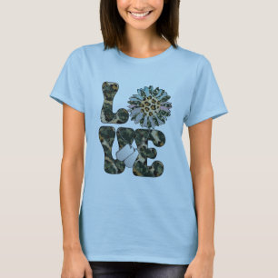 Camiseta Love Militar Sunflower T-Shirt