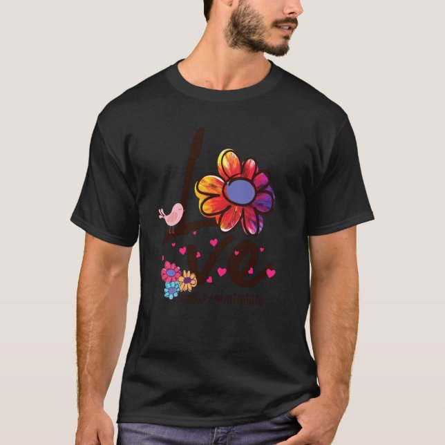 Camiseta Love Mimi Life Daisy Flower Cute Dia de as mães Gr (Frente)