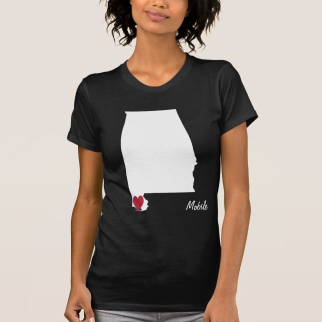 Camiseta Love Mobile Alabama Shirt (Frente)