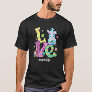Camiseta Love Momlife Easter Gnome Egg Hunting Basket Mothe