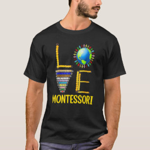 Camiseta Love Montessori Professor Montessori Ensino de Vol