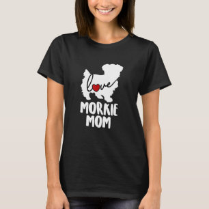 Camiseta Love Morkie Mãe Maltesa Mama Yorkshire Dog Lady M