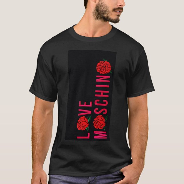 Camiseta Love Moschino Flower Classic T-Shirt (Frente)