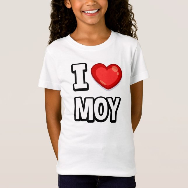 Camiseta Love Moy: Girl's T-Shirt (Frente)