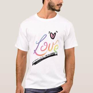Camiseta Love Multi Couleurs
