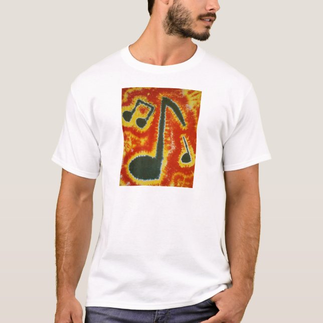 Camiseta Love Music Notes Phat Dyes Tie Dyes (Frente)