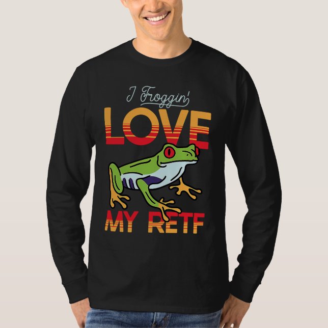 Camiseta Love My Red Eyed Tree Frog (Frente)