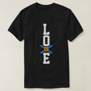 Camiseta Love Nova Scotia T shirt orgulhosa da Nova Escócia