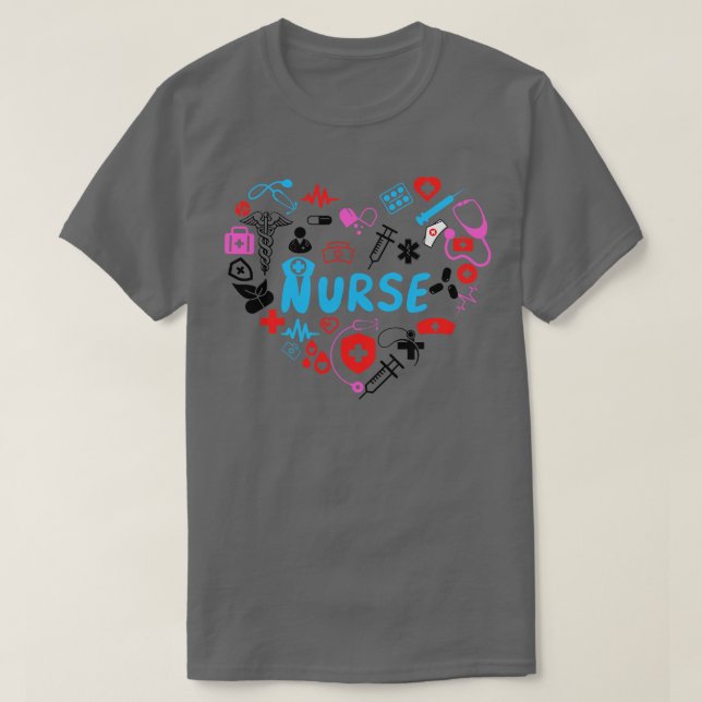 Camiseta Love Nurse 5 (Frente do Design)