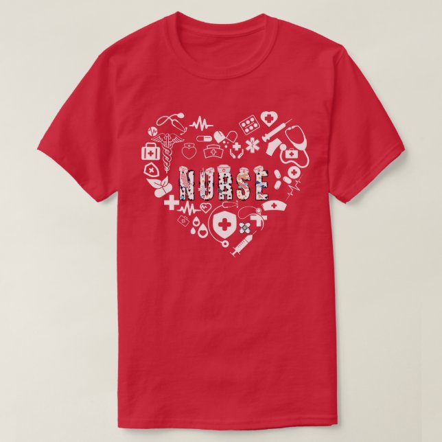 Camiseta Love Nurse 6 (Frente do Design)