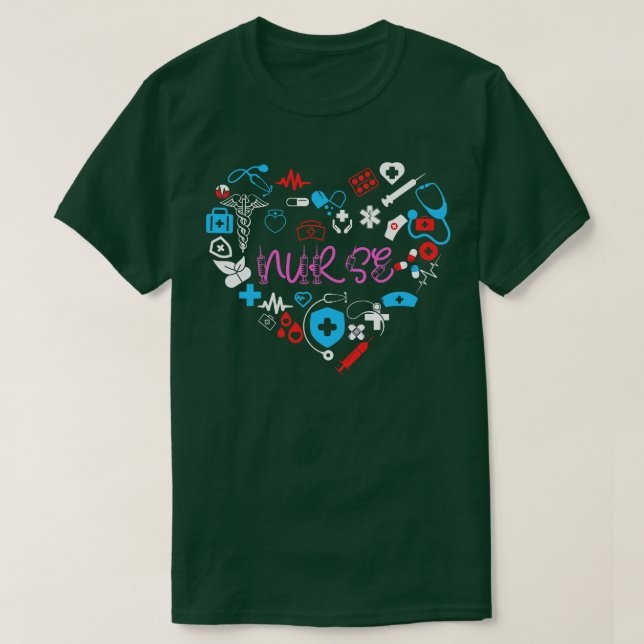 Camiseta Love Nurse 7 (Frente do Design)