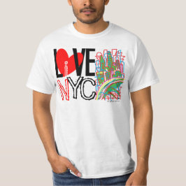 Camiseta Love NYC & Live In NYC T-Shirt 2A