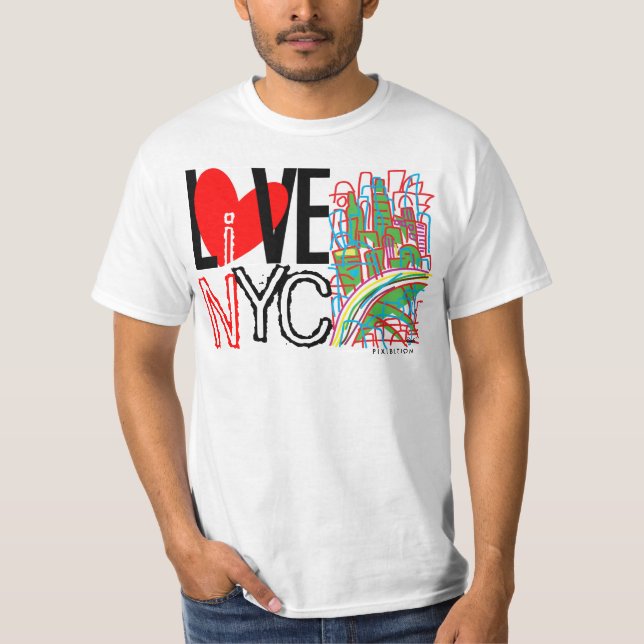 Camiseta Love NYC & Live In NYC T-Shirt 2A (Frente)