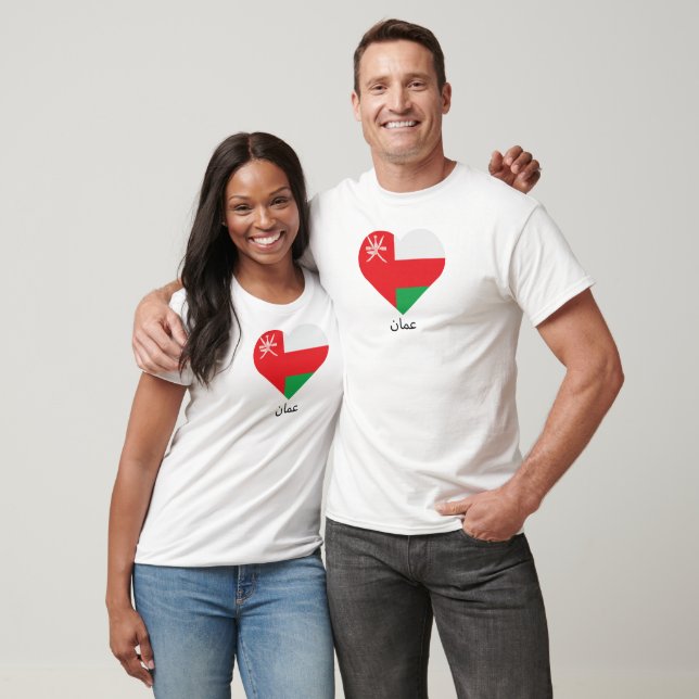 Camiseta Love Oman - ا ح ب ع م ا ن (Unissex)