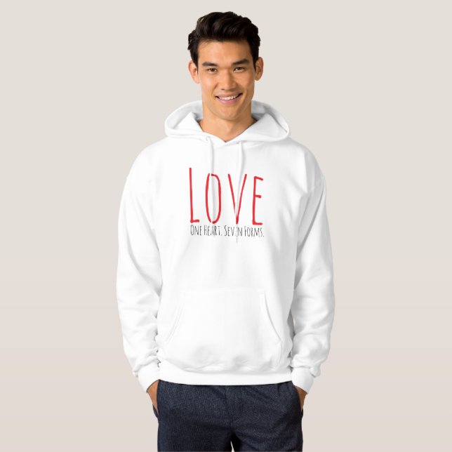 Camiseta Love - One Heart. Seven Forms (Frente Completa)