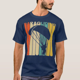 Camiseta Love Paragliding Heartbeat Presente para homens