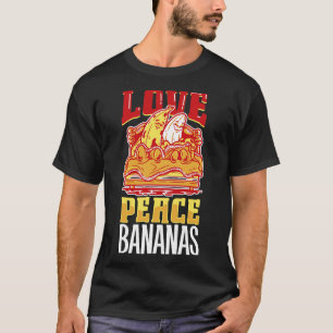 Camiseta Love Peace Bananas