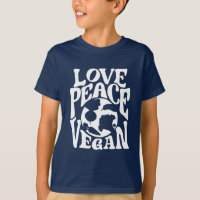 Love Peace Vegan Slogan Vegetarian Funny