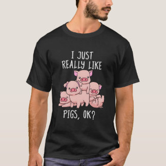 Camiseta Love Pig Pig Pigs Swine