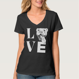 Camiseta Love Pit Bulls Designer Pitbull L O V E
