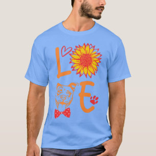 Camiseta Love Pitbull Dog Lovers, Peles Mãe, Mulheres Pitbu