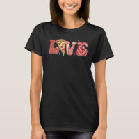 Love Pizza Comidas Leopard Hearts Retro Groovy Val