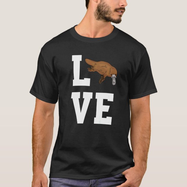 Camiseta Love Platypus Outfit Animal  Platypuses (Frente)