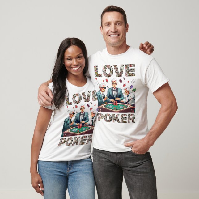Camiseta Love Poker (Unissex)