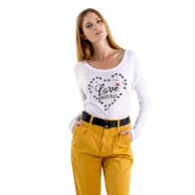 Love positivamente Tee: Pet Personalizado Dizendo