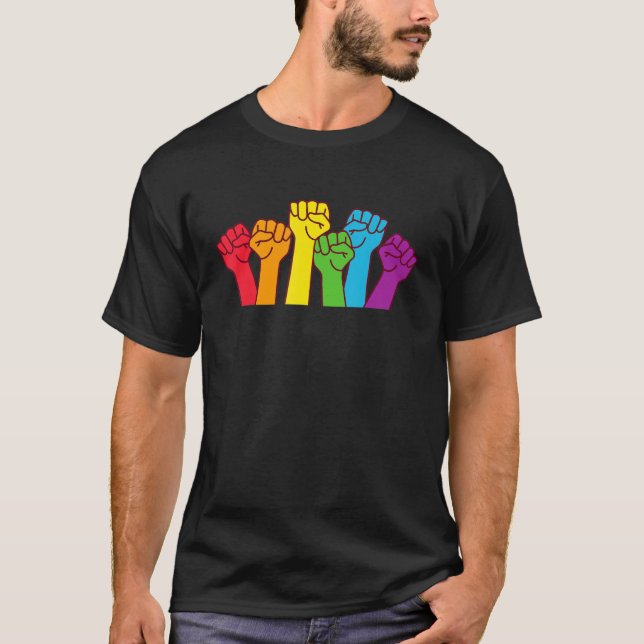 Camiseta Love Prid Lgbtq Rainbow Flag Orgulho gay 9 (Frente)
