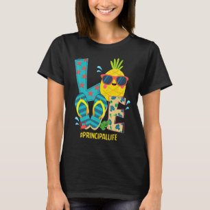 Camiseta Love Principal Life Pineapple Summer Bye Schoo
