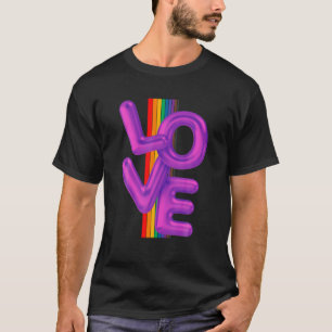 Camiseta LOVE Prioridade Best Life Gay LQBTQ Rainbow RIBBON
