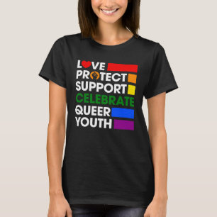 Camiseta Love Protect Support Celebra a Juventude Fila LGBT