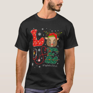 Camiseta Love Psiquiátrico Tech Life Technicic Christmas Re