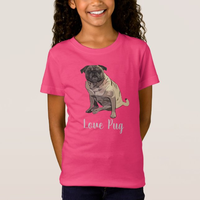 Camiseta Love Pug (Frente)