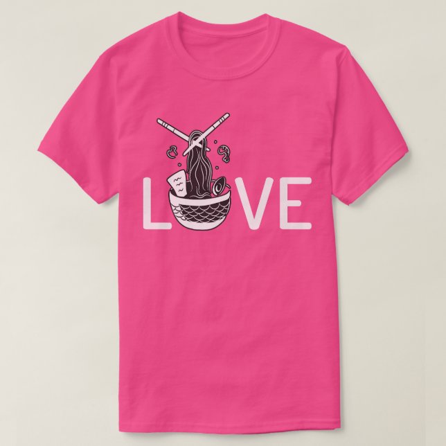 Camiseta Love Ramen Lover 836 (Frente do Design)