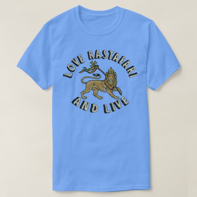 Camiseta Love Rastafari E Live 1976 (Frente do Design)