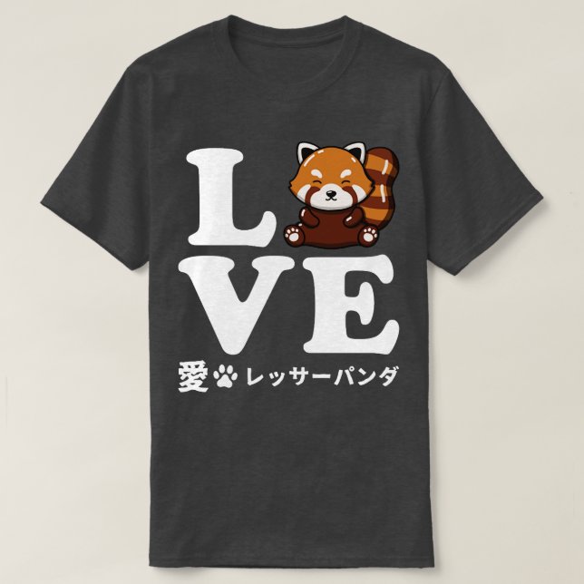 Camiseta Love Red Panda (Frente do Design)
