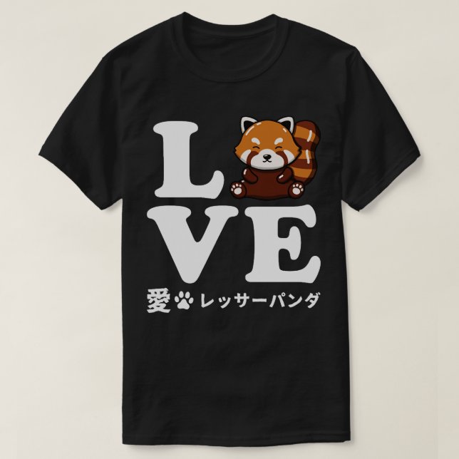 Camiseta Love Red Panda (Frente do Design)