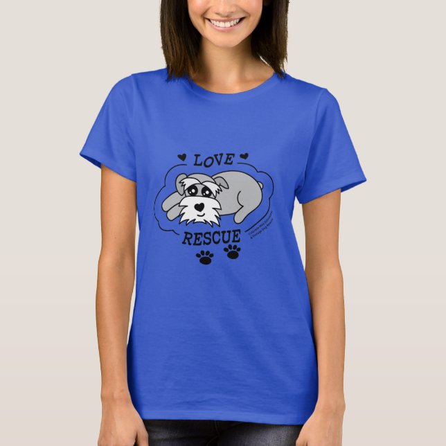 Camiseta Love Rescue - Vibrant Cotton T-Shirt (Women) (Frente)