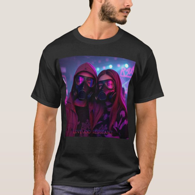Camiseta LOVE & RESISTANCE Weegie Techno Romantics (Frente)