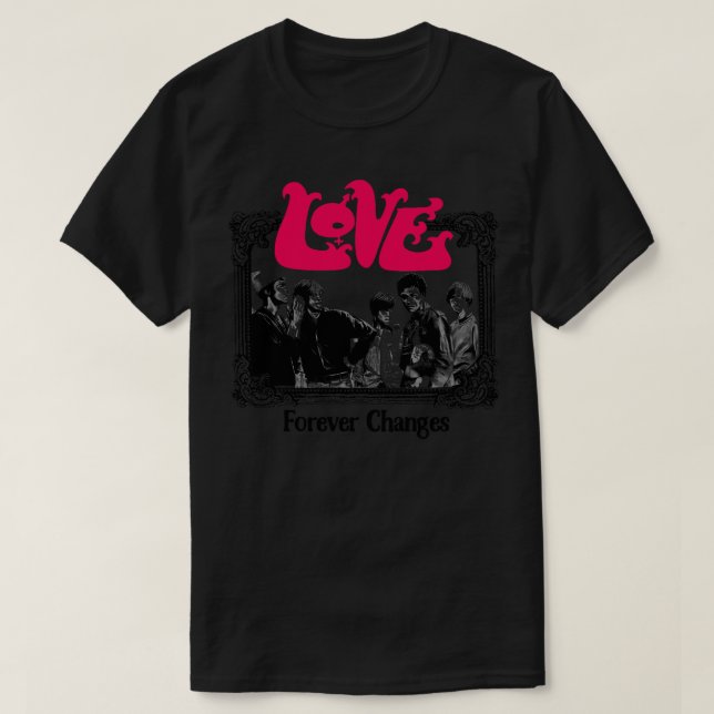 Camiseta Love Retro 60s Style Fan Art Design (Frente do Design)