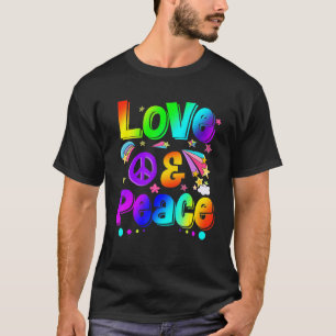 Camiseta Love Retro Groovy Love Hippie 70s Vibes
