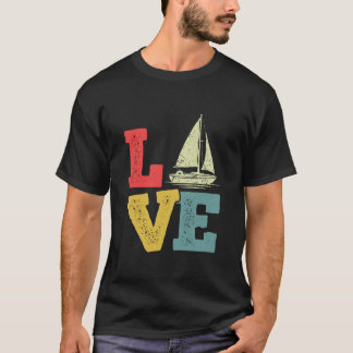 Camiseta Love Sailing Nautical Boat Adventure