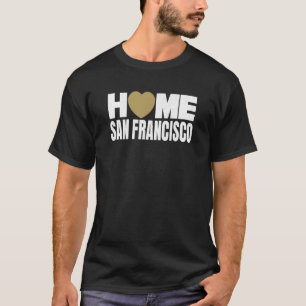 Camiseta Love San Francisco Red San Francisco Heart Hometow