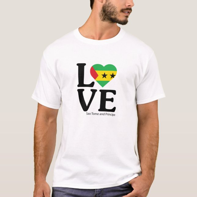 Camiseta Love São Tomé e Príncipe (Frente)